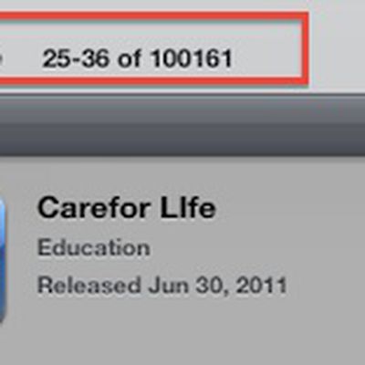 app store ipad 100k