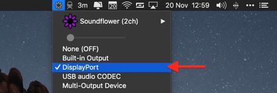 enable mac volume control of external monitor speakers04
