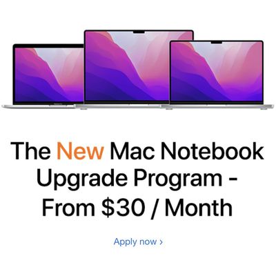 Mac Notebook Upgrade Program