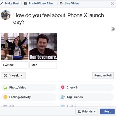 my fifth facebook poll