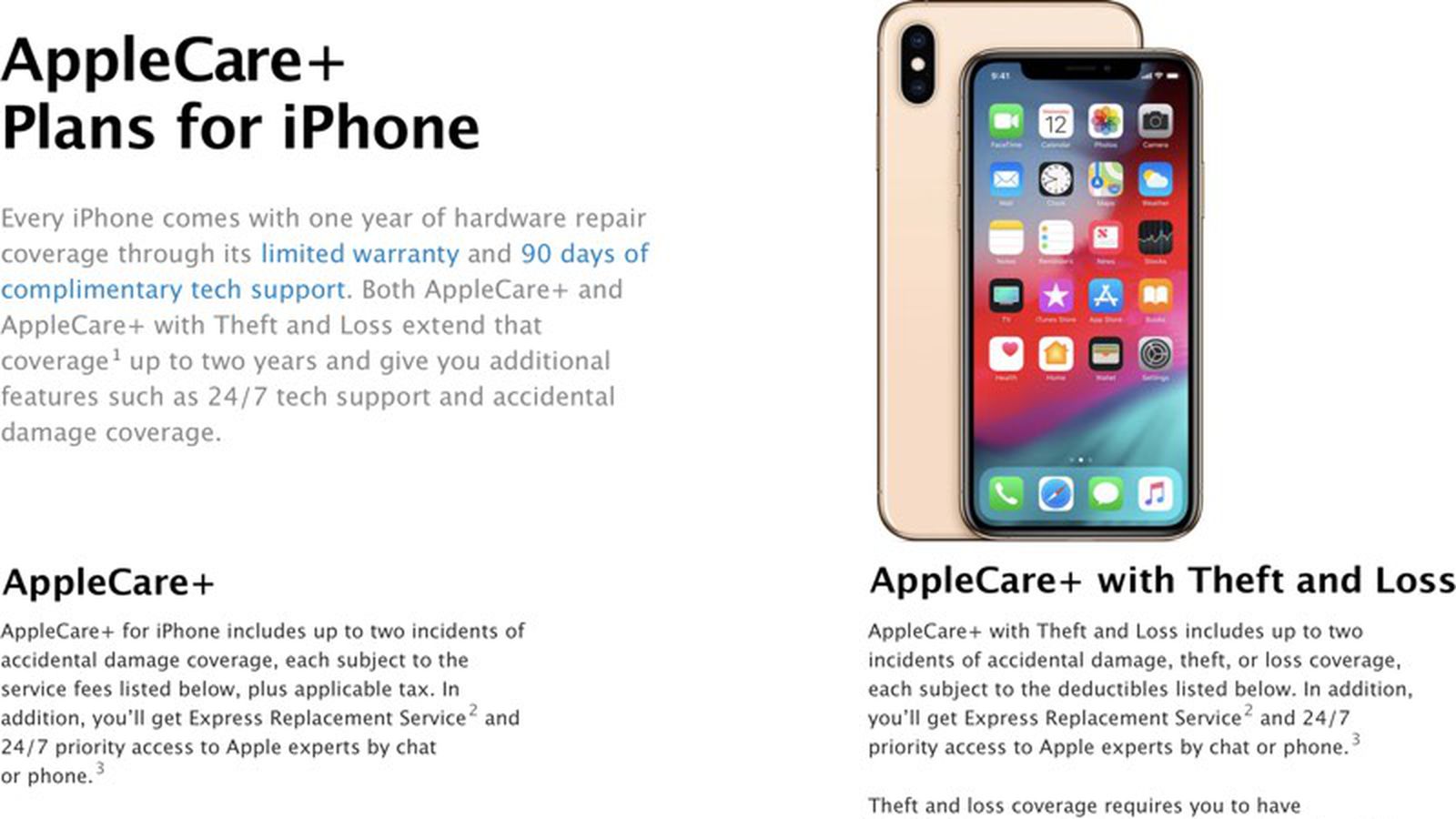 purchase applecare for iphone 7