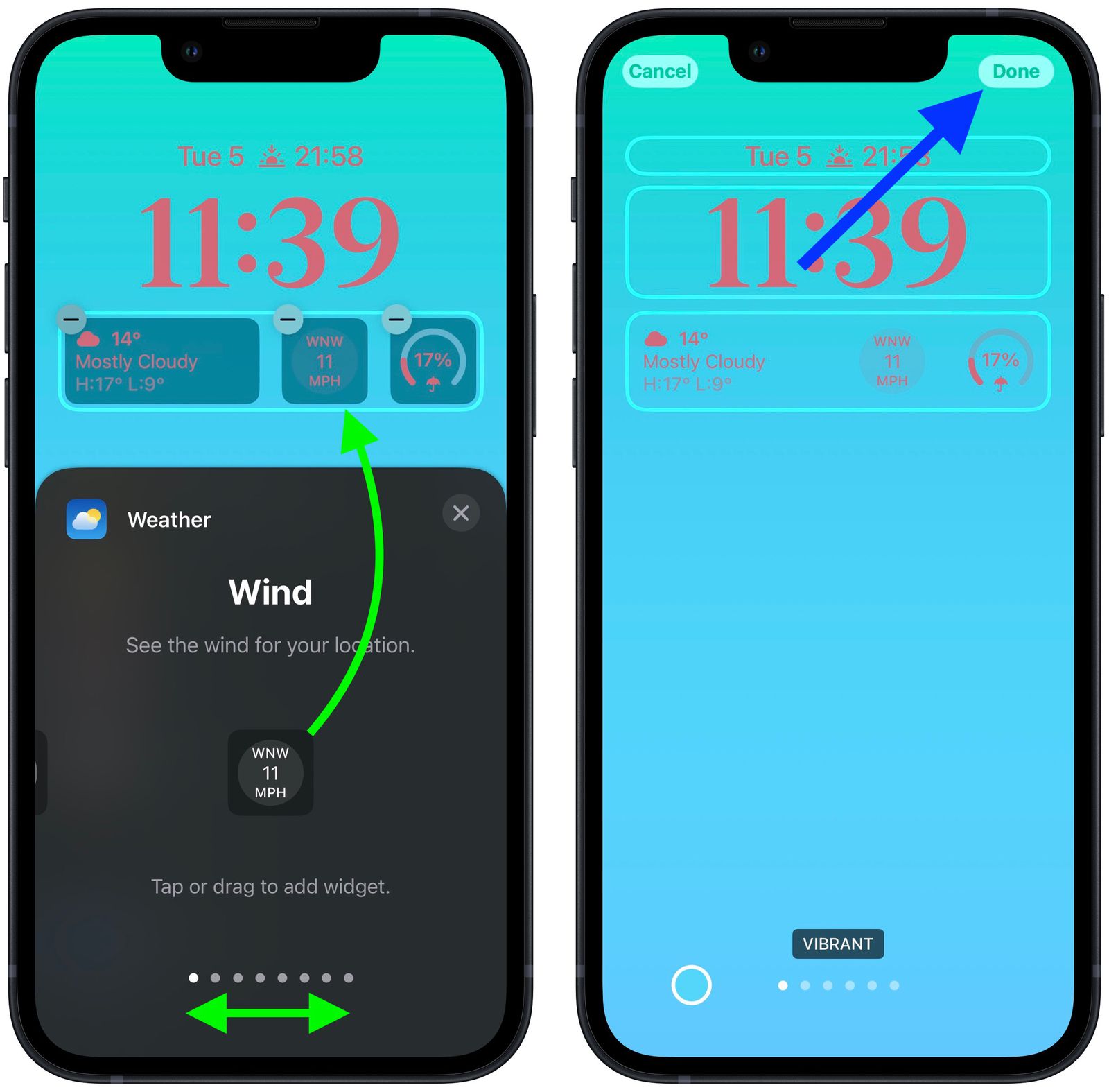 how to get weather widget on iphone lock screen