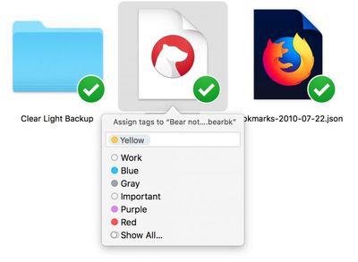 tag a file in Finder