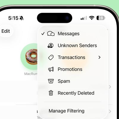 ios 26 messages filtering