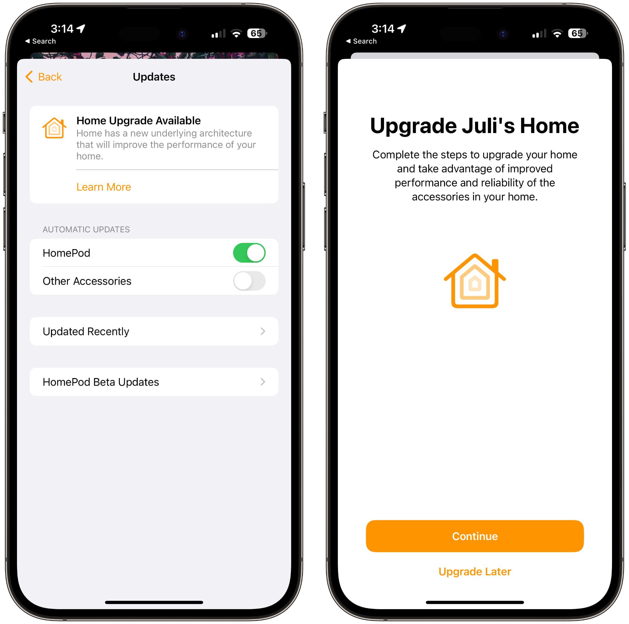 homekit update 16.2