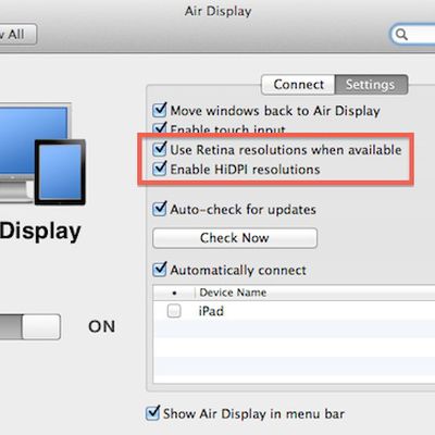 air display retina hidpi settings