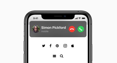 ios 14 incoming phone call