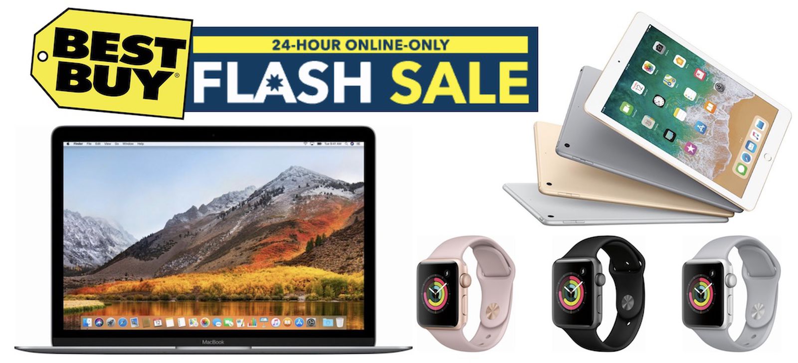 Best Buy Flash Sale Save Up to 500 on MacBook, 100 on 2017 iPad, and