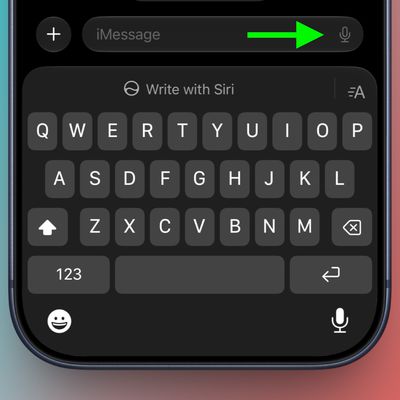 messages dictation ios