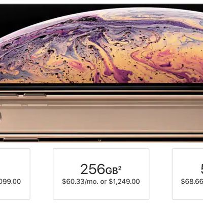 iphone xs storage tiers