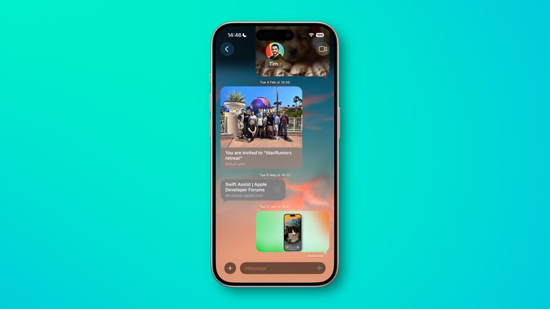Add Custom Backgrounds to Messages in iOS 26 - MacRumors