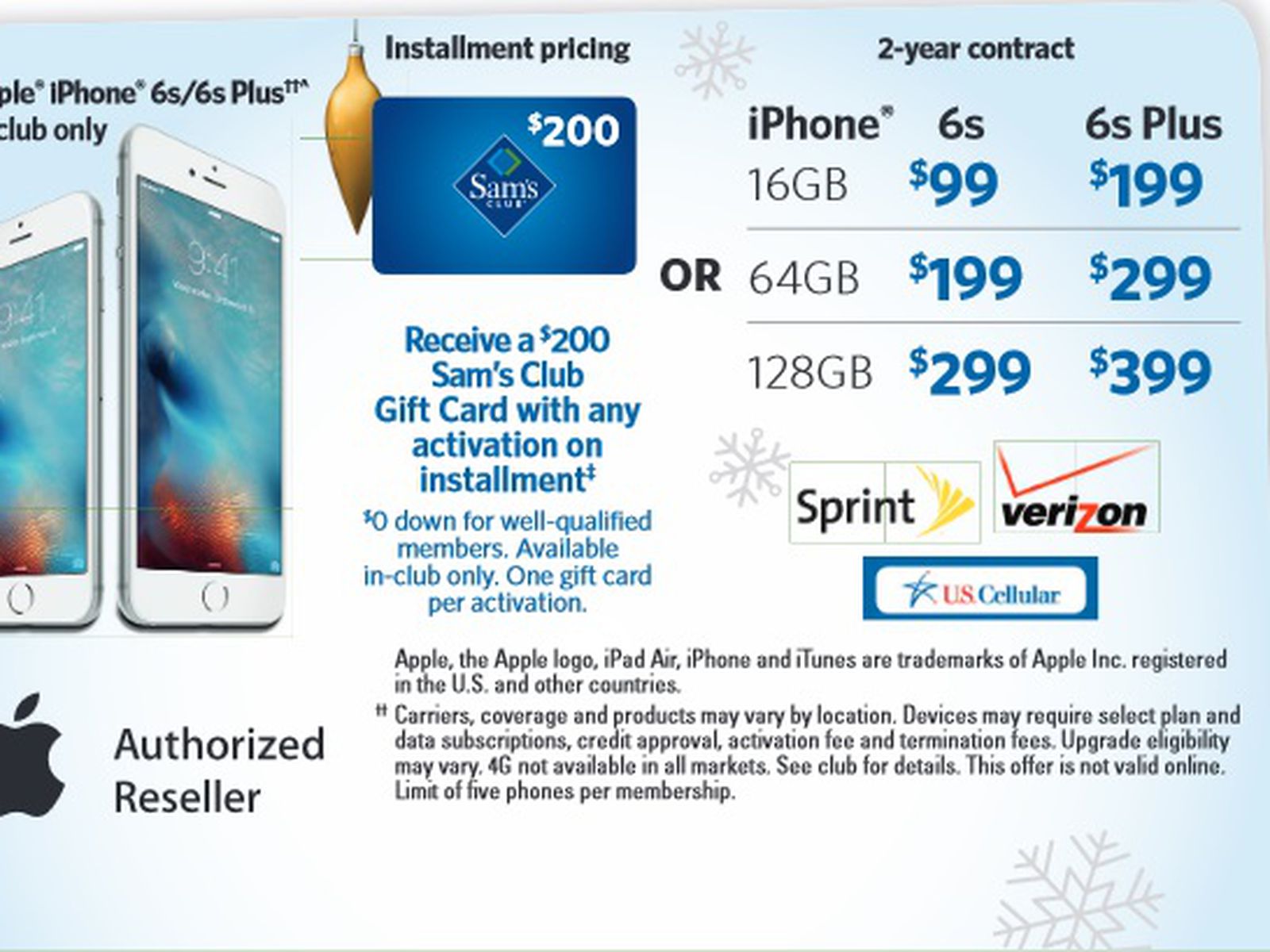 Sam's Club Announces Holiday Savings Event With iPhone 6s and iPad Air 2  Deals - MacRumors