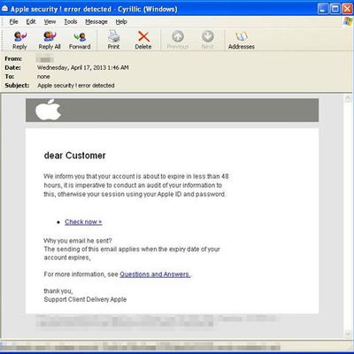 apple id phish