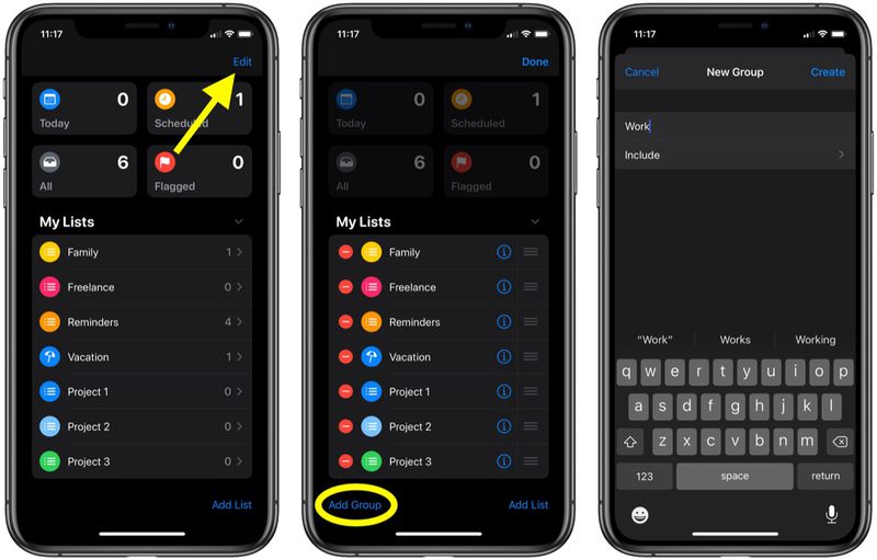 How to Group Together Lists in the Reminders iOS App - MacRumors