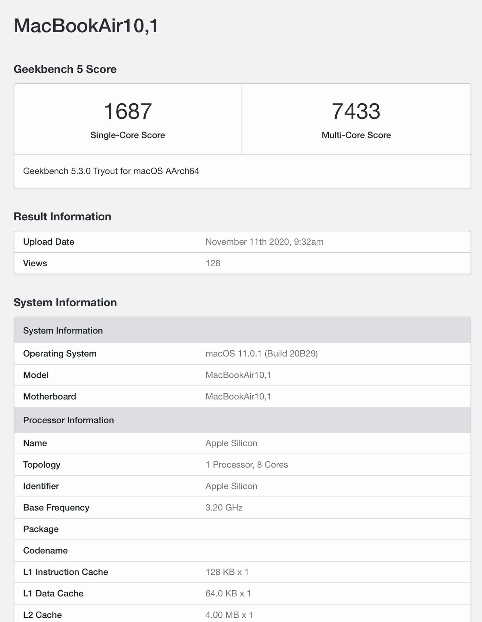 Apple Silicon M1 Chip in MacBook Air Outperforms High-End 16-Inch ...