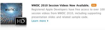 150112 wwdc 2010 session videos