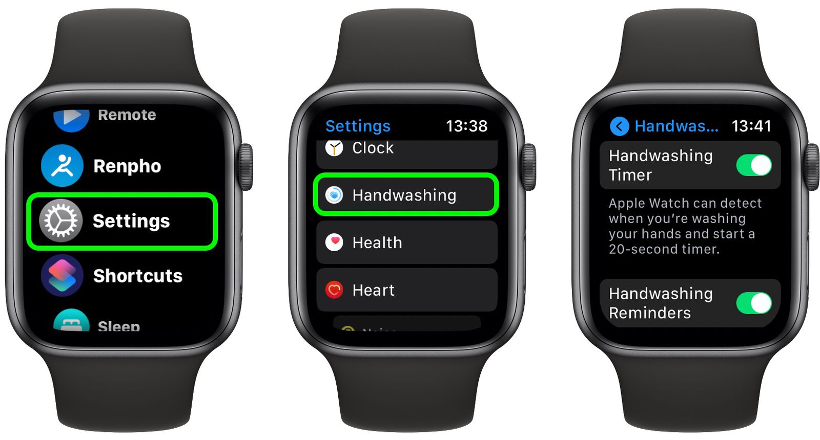 watchOS 7 How to Use the New Apple Watch Handwashing Feature MacRumors