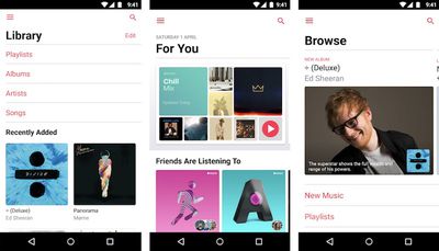 apple music android april 2018