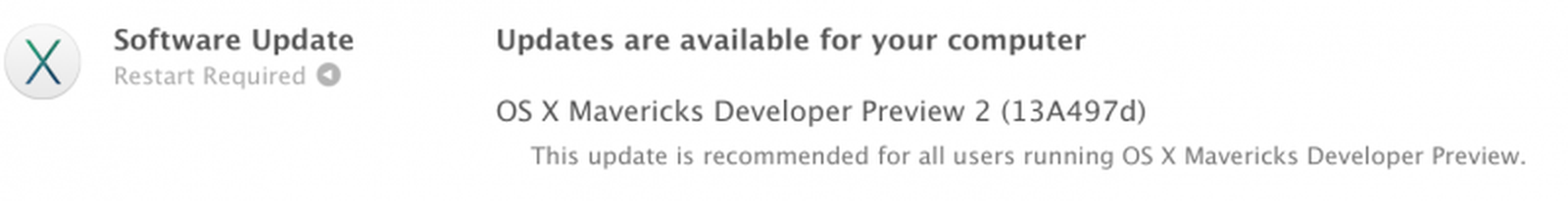 Apple Releases OS X Mavericks Developer Preview 2 - MacRumors