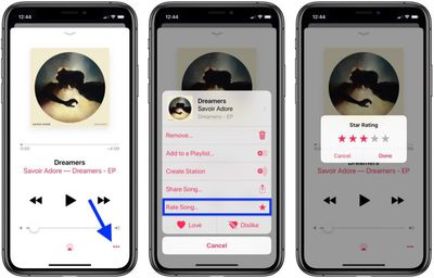 add star ratings to apple music