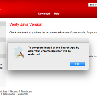 java app chrome