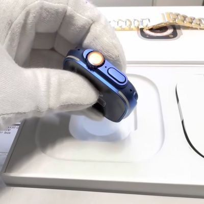 apple watch ultra custom blue
