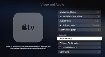 How to Use Apple TV's iPhone-Based Color Balance Feature