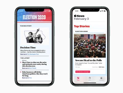 apple news 2020 election