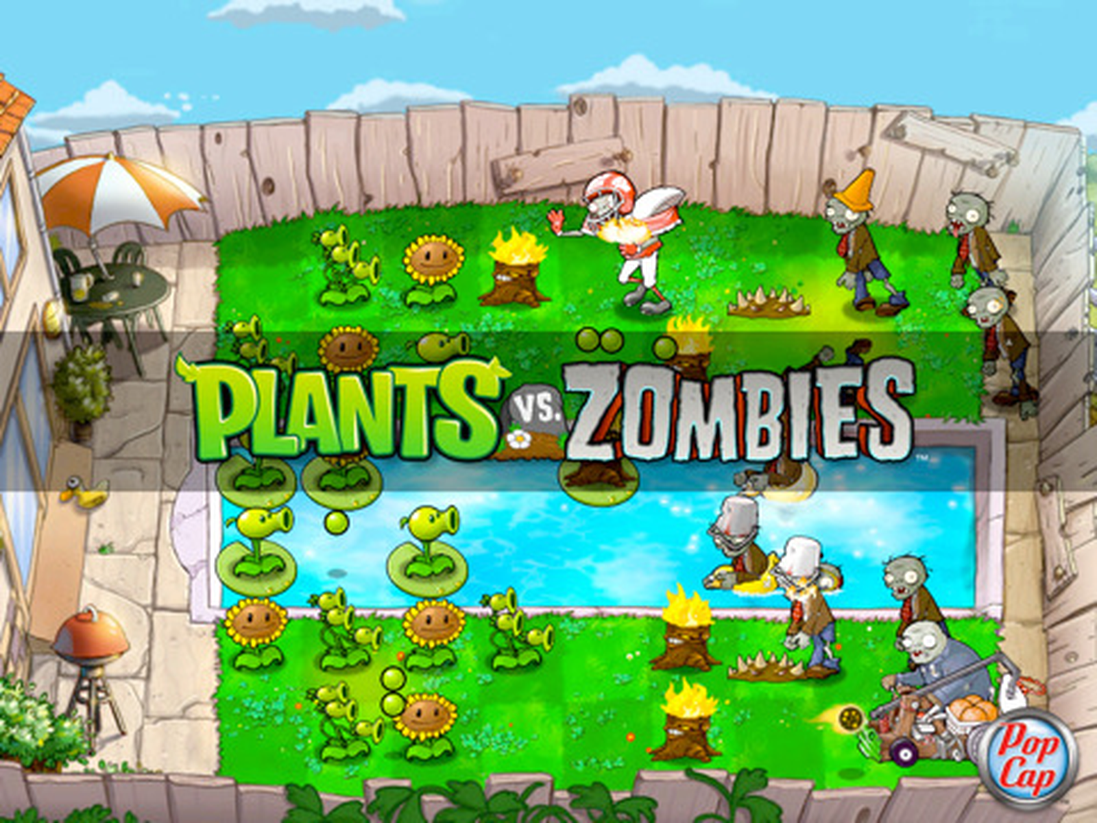 Игры против зомби. Растения против зомби пустое поле. Plants vs. Zombies Скриншоты. Plants vs. Zombies POPCAP games. Plants vs Zombies HD IPAD.