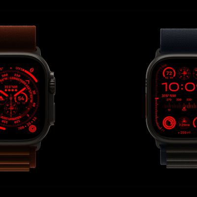 Apple Watch Ultra Night Mode Screen