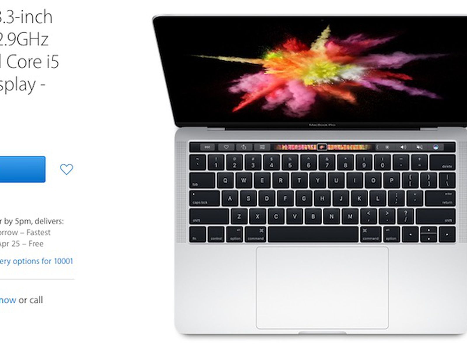 Apple Now Selling Refurbished 13-Inch MacBook Pro With Touch Bar