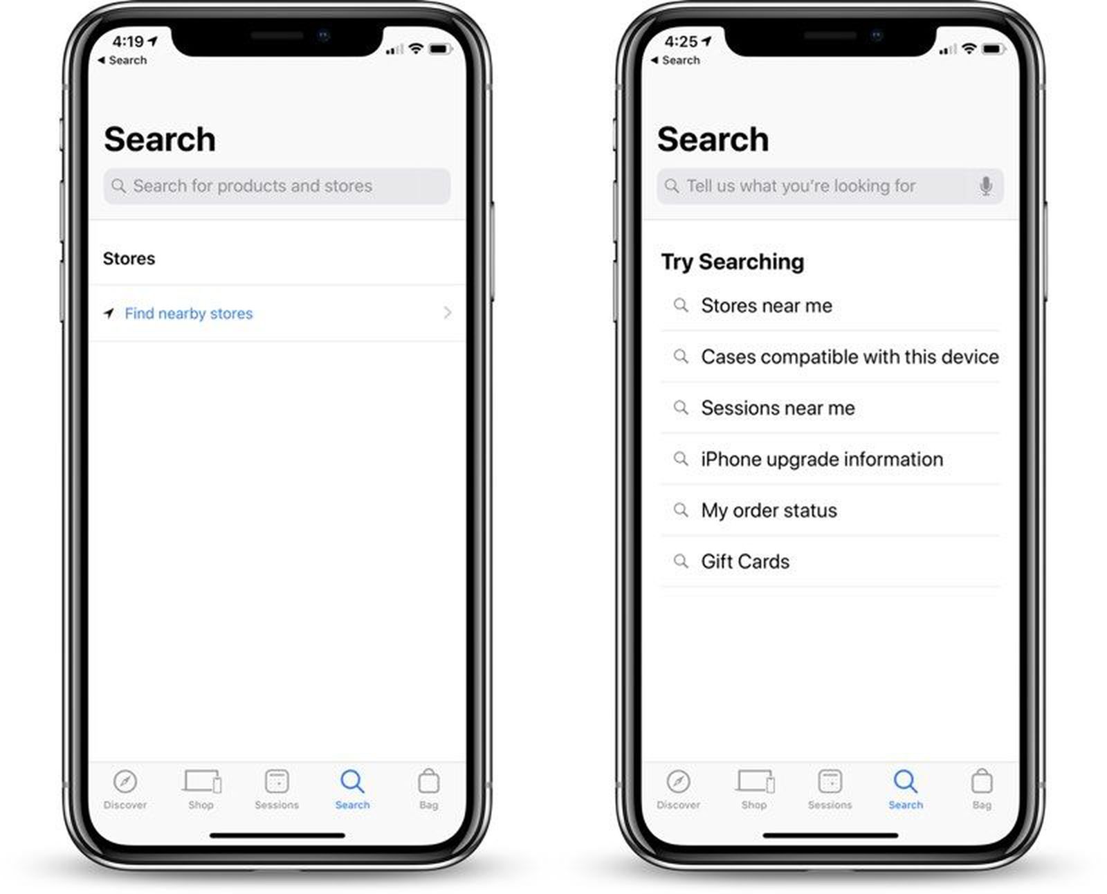 Apple Store App for iOS Gains Voice Search MacRumors