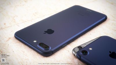 iPhone 7 Plus concept deep blue