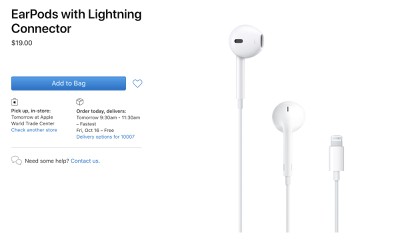 Apple Lowers Price of EarPods by  Now That They Aren’t Included With iPhones