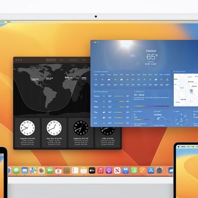clock weather macos ventura