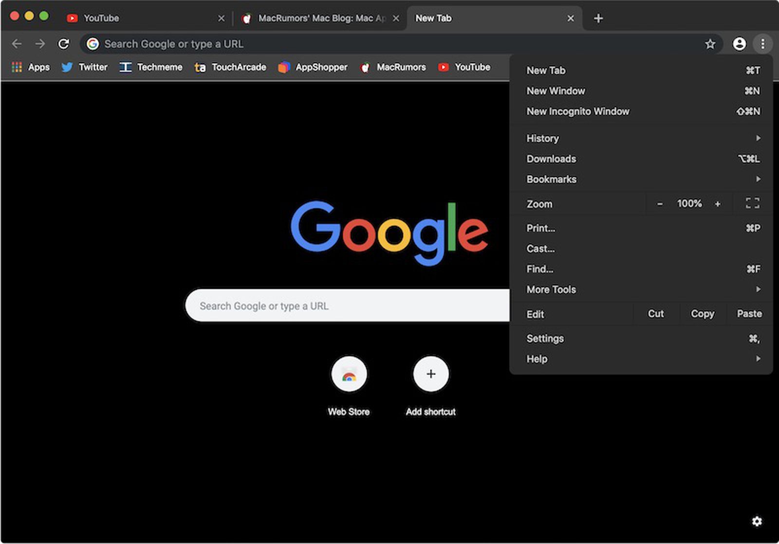 Google Chrome Will Support Dark Mode In Macos Mojave By Early 2019 Macrumors
