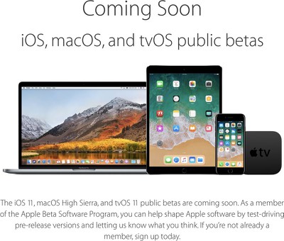 Apple Expands Beta Program Will Allow Public Beta Testers To Test Tvos 11 Macrumors