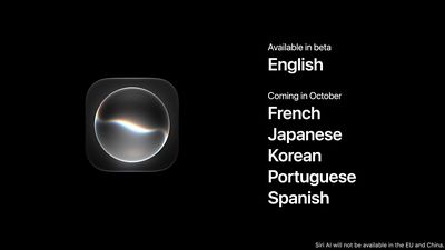 Siri AI More Languages October
