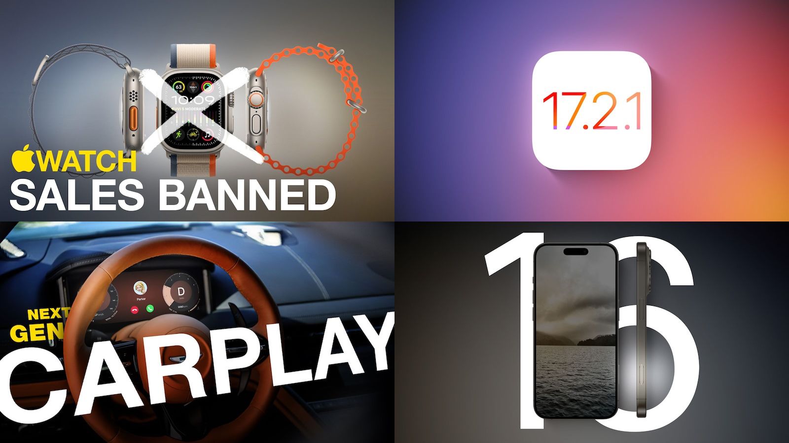 داستان های برتر: ممنوعیت فروش اپل واچ، پیش نمایش CarPlay نسل بعدی و موارد دیگر