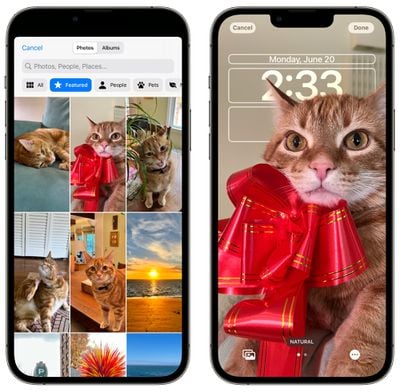 ios 16 featured photos lock screen