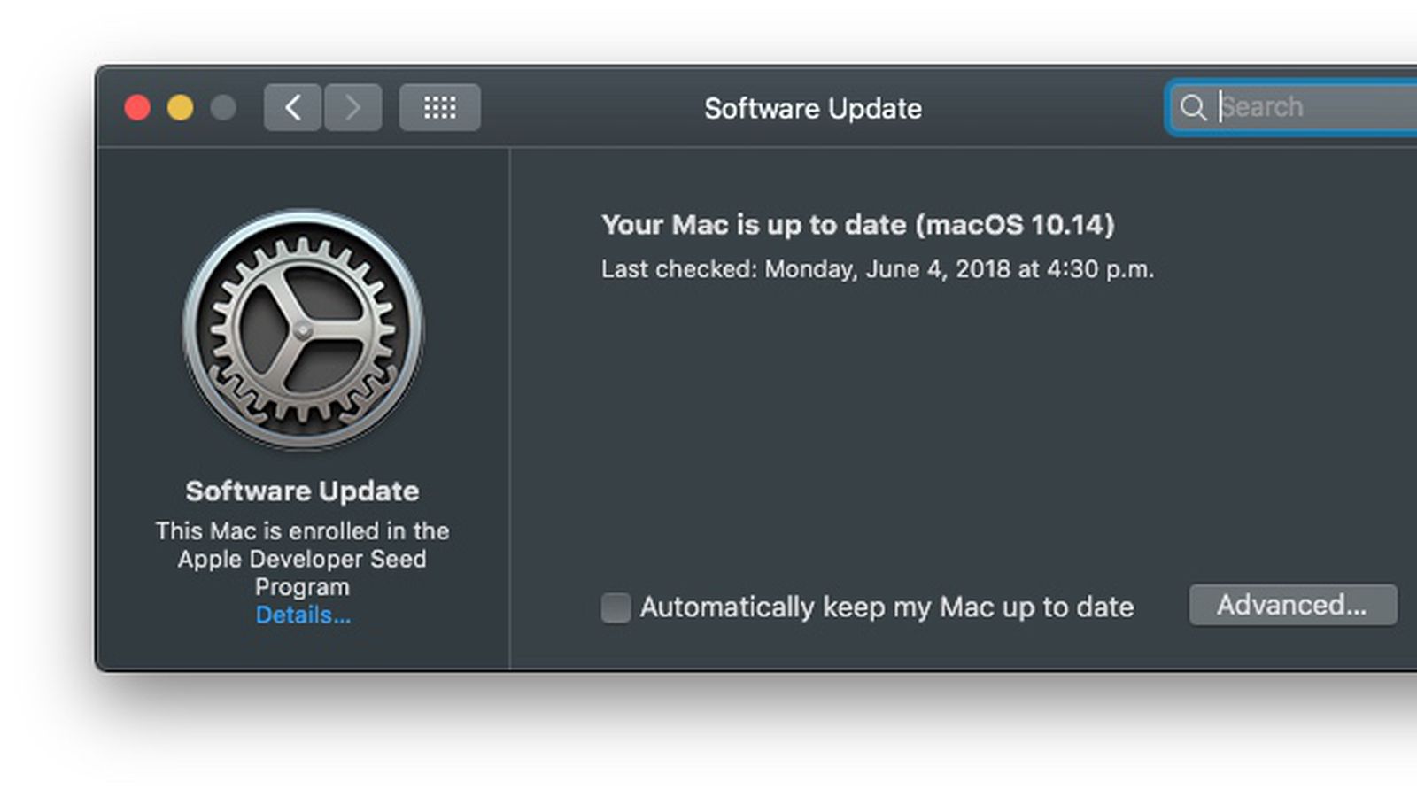 most recent mac software update