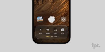 The claimed iOS 19 camera app layout