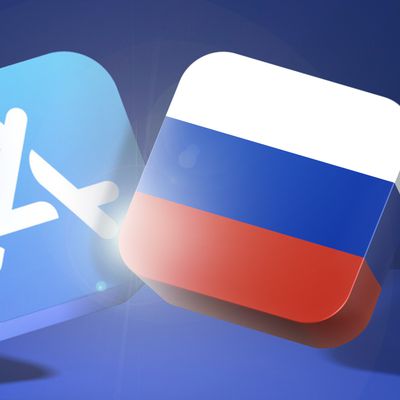 app store blue banner russia