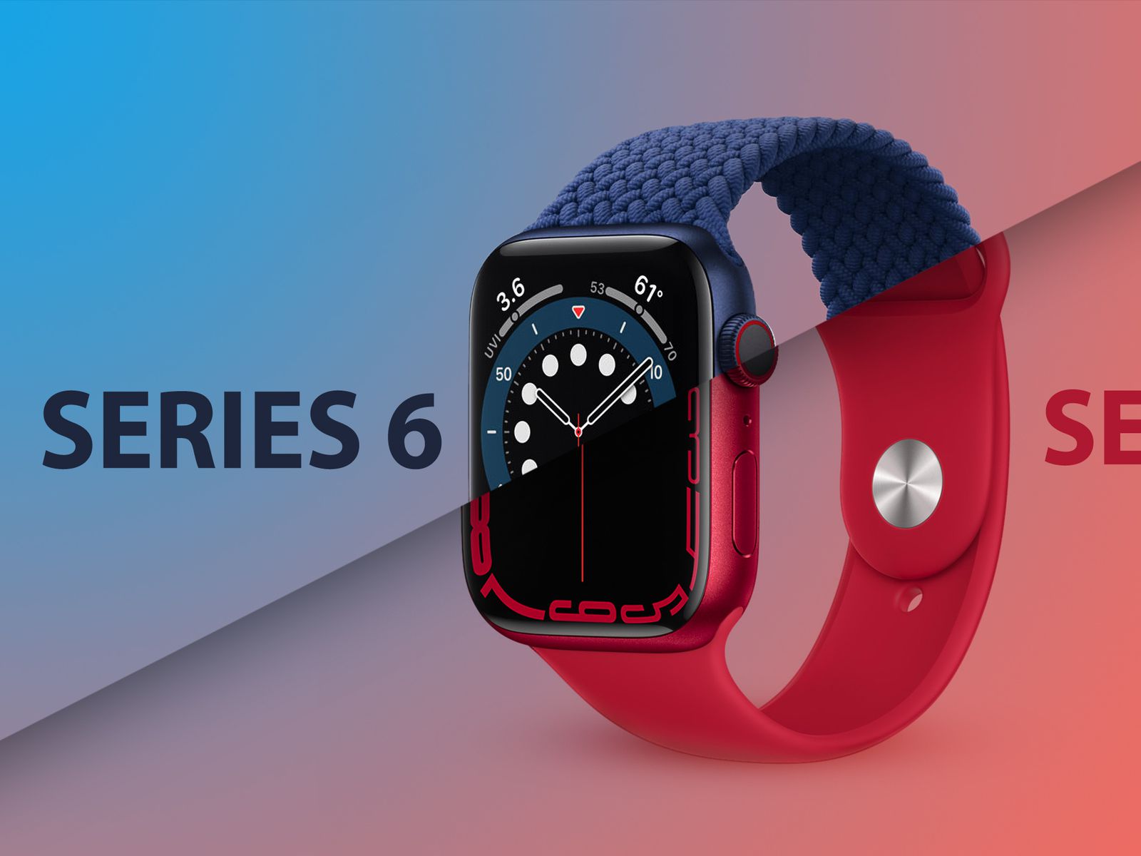 Apple Watch Series 7 [GPS 41mm] Smart Watch w/ (Product) RED Aluminum Case  with (Product) RED Sport Band. Fitness Tracker, Blood Oxygen & ECG Apps