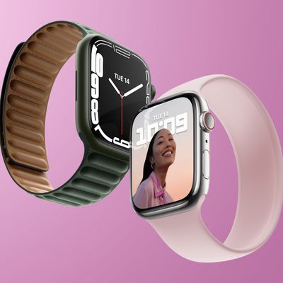 Apple Watch Series 7 Pink and Green Feature