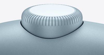 airpods max blue crown close