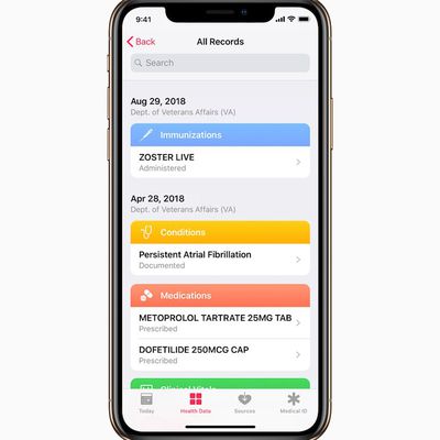 health records apple