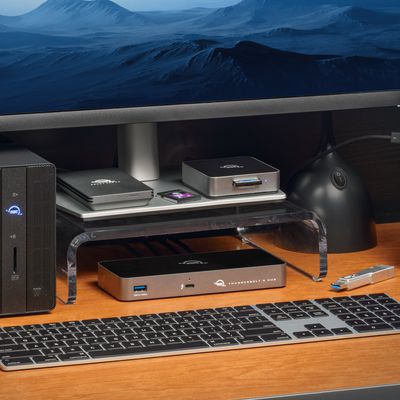 OWC thunderbolt 5 hub desk ipad