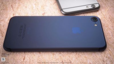 iPhone 7 deep blue concept