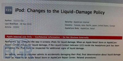 114559 ipod liquid damage policy 500